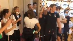 VIDEO / Jacobs-Tamberi, festa a Casa Italia: la Pellegrini fra i più scatenati