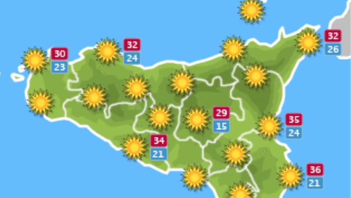 Meteo, Palermo: sole e caldo, le previsioni di lunedì 23 agosto 