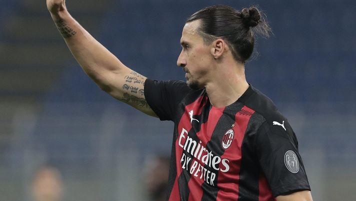 Zlatan Ibrahimovic (attaccante AC Milan) durante Milan-Verona (Serie A 2020-2021) | AC Milan News (Getty Images)