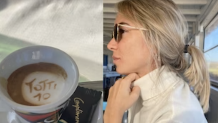 Totti, prima dedica d’amore social per Noemi: “Basta uno sguardo”  Totti, prima dedica d’amore social per Noemi: “Basta uno sguardo” - immagine 1