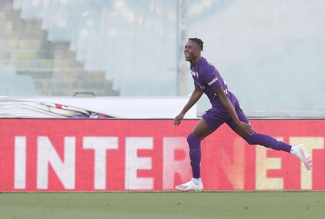  Kouame, gol in Fiorentina-Torino.  (Photo by Gabriele Maltinti/Getty Images)  