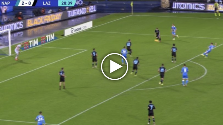 VIDEO Napoli-Lazio, un’altra magia di Mertens: è 3-0! - immagine 1