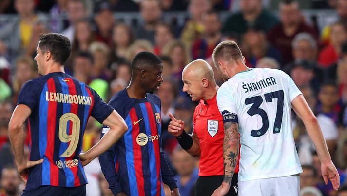 Moviola Barcellona-Inter, GdS: “Marciniak governa con autorevolezza, Dembele forse da rosso” - immagine 1