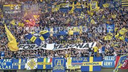 Esodo gialloblù a Napoli: più di 500 i tifosi dell’Hellas al San Paolo