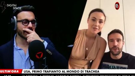 Zenga e Rosalinda Cannavò ospiti di RTL