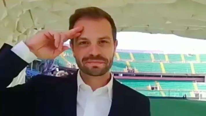 VIDEO, Baccaglini ai tifosi: &#8220;Grazie, siete straordinari. Vi aspetto domenica con entusiasmo&#8221; 