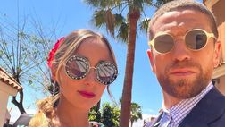 Papu Gomez e Linda alla Feria di Siviglia: con Lucas Ocampos e la moglie