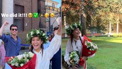VIDEO / Lucia Bramani, fidanzata di Federico Chiesa, festeggia la laurea: “Dottoressa!”