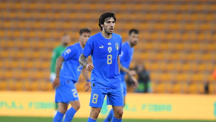 Sandro Tonali, centrocampista del Milan e della Nazionale italiana