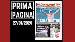 Prima pagina Tuttosport: la gioia per Sinner e la Serie A