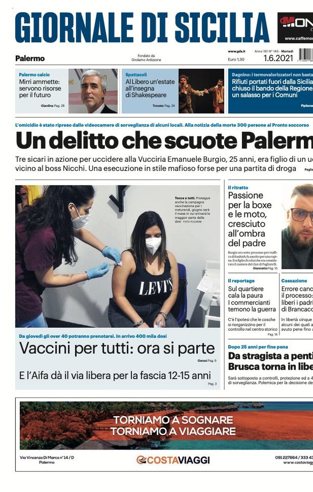 Prima Pagina, Giornale di Sicilia: “Mirri ammette: servono risorse per il futuro” Prima Pagina, Giornale di Sicilia: “Mirri ammette: servono risorse per il futuro”