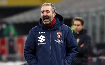 MILAN, ITALY - JANUARY 12: Marco Giampaolo, during the Coppa Italia match between AC Milan and Torino FC at Stadio Giuseppe Meazza on January 12, 2021 in Milan, Italy. Sporting stadiums around Italy remain under strict restrictions due to the Coronavirus Pandemic as Government social distancing laws prohibit fans inside venues resulting in games being played behind closed doors. (Photo by Marco Luzzani/Getty Images)