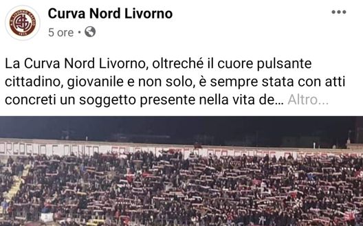 La Curva per i lavoratori livornesi 