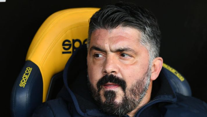 VERONA, ITALY - JANUARY 24: Gennaro Gattuso, Head Coach of SSC Napoli looks on prior to the Serie A match between Hellas Verona FC and SSC Napoli at Stadio Marcantonio Bentegodi on January 24, 2021 in Verona, Italy. Sporting stadiums around Italy remain under strict restrictions due to the Coronavirus Pandemic as Government social distancing laws prohibit fans inside venues resulting in games being played behind closed doors. (Photo by Alessandro Sabattini/Getty Images) Gattuso alla Fiorentina? Commisso risponde così su Rino e il futuro di Vlahovic - immagine 1