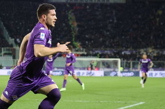 GERMOGLI PH: 4 MARZO 2023 FIRENZE STADIO ARTEMIO FRANCHI FIORENTINA VS MILAN FOTO GOL ESULTANZA JOVIC Cabral-Jovic, ne gioca soltanto uno: i numeri dei bomber ritrovati- immagine 2