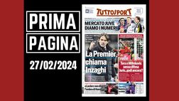 Prima pagina Tuttosport: La Premier League chiama Simone Inzaghi