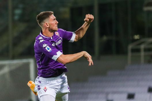 GERMOGLI PH: 2 OTTOBRE 2020 FIRENZE STADIO ARTEMIO FRANCHI SERIE A FIORENTINA VS SAMPDORIA NELLA FOTO ESULTANZA VLAHOVIC GERMOGLI PH: 2 OTTOBRE 2020 FIRENZE STADIO ARTEMIO FRANCHI SERIE A FIORENTINA VS SAMPDORIA NELLA FOTO ESULTANZA VLAHOVIC