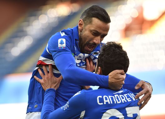  Quagliarella e Candreva (Photo by Paolo Rattini/Getty Images) 