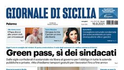 Prima Pagina, Giornale di Sicilia: “Il Palermo batte il Monopoli e passa il turno”