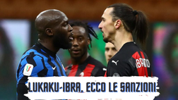 Lukaku-Ibra, le sanzioni: 4 mila euro allo svedese, 3 mila al belga. Multate Inter e Milan