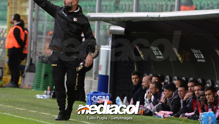 during the Serie B match between US Citta di Palermo and Cosenza at Stadio Renzo Barbera on November 3, 2018 in Palermo, Italy. during the Serie B match between US Citta di Palermo and Cosenza at Stadio Renzo Barbera on November 3, 2018 in Palermo, Italy.