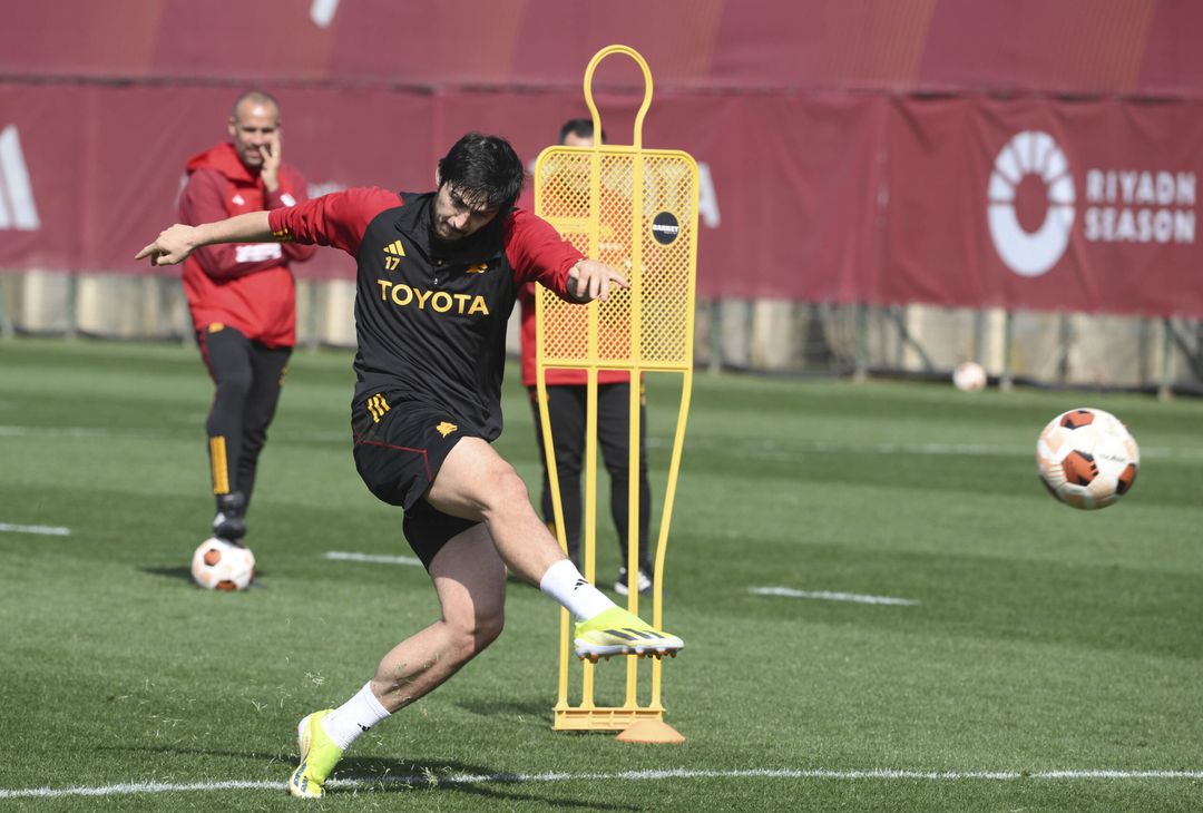 Roma, l’allenamento in vista del Brighton: out Kristensen – FOTO GALLERY - immagine 10