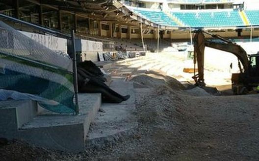 Ancora lavori al Bernabeu... Ancora lavori al Bernabeu...