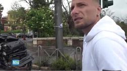 Lazio, incidente per Immobile: “Il tram è passato col rosso” | VIDEO