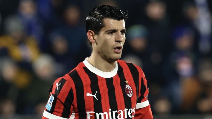 Álvaro Morata AC Milan Como-Milan 1-2 Serie A 2024-2025