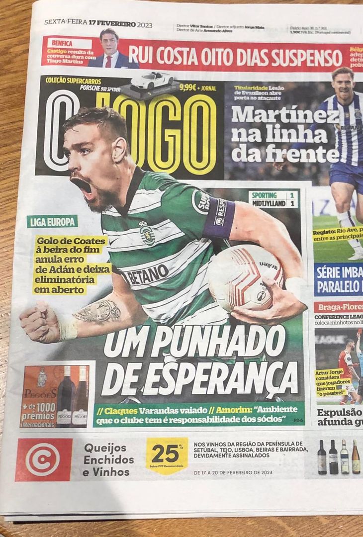 FOTO VN – I titoli dei giornali portoghesi. “Disastro”, “I guerrieri affondano” - immagine 3