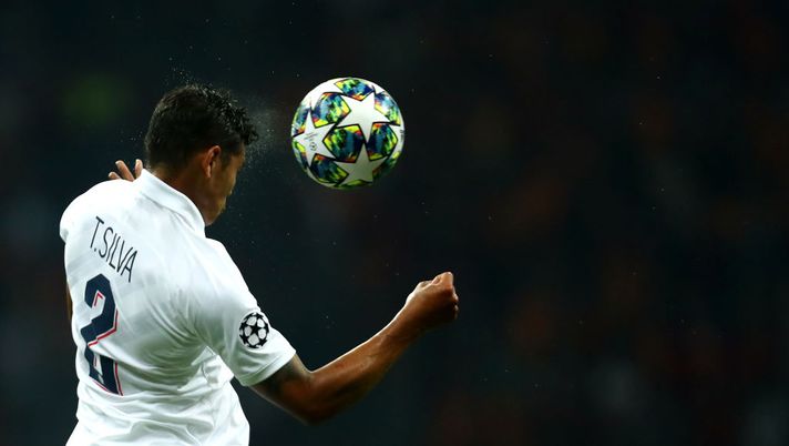 ISTANBUL, TURKEY - OCTOBER 01: Thiago Silva of PSG in action during the UEFA Champions League group A match between Galatasaray and Paris Saint-Germain at Turk Telekom Arena on October 01, 2019 in Istanbul, Turkey. (Photo by Dean Mouhtaropoulos/Getty Images) ISTANBUL, TURKEY - OCTOBER 01: Thiago Silva of PSG in action during the UEFA Champions League group A match between Galatasaray and Paris Saint-Germain at Turk Telekom Arena on October 01, 2019 in Istanbul, Turkey. (Photo by Dean Mouhtaropoulos/Getty Images)