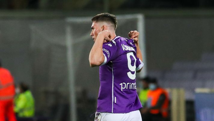 GERMOGLI PH: 2 OTTOBRE 2020 FIRENZE STADIO ARTEMIO FRANCHI SERIE A FIORENTINA VS SAMPDORIA NELLA FOTO ESULTANZA VLAHOVIC GERMOGLI PH: 2 OTTOBRE 2020 FIRENZE STADIO ARTEMIO FRANCHI SERIE A FIORENTINA VS SAMPDORIA NELLA FOTO ESULTANZA VLAHOVIC