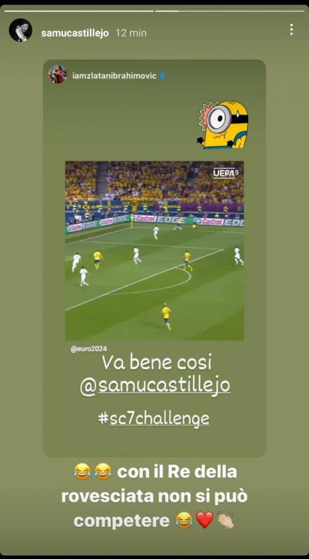 Ibrahimovic, lo svedese partecipa alla challenge lanciata da Castillejo- immagine 2