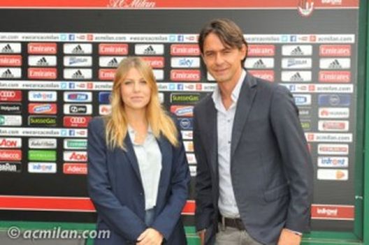 Barbara Berlusconi e Filippo Inzaghi (fonte foto: acmilan.com) Barbara Berlusconi e Filippo Inzaghi (fonte foto: acmilan.com)
