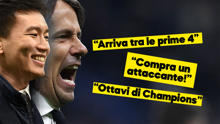 Gli obiettivi di Zhang e Inzaghi