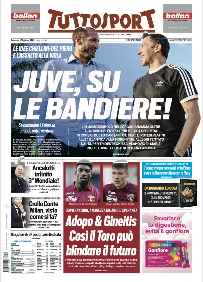 Tuttosport 12/02/2023