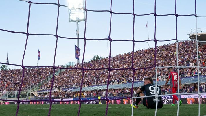 FLORENCE, ITALY - AUGUST 14: Ionut Radu of US Cremonese looks dejected during the Serie A match between ACF Fiorentina and US Cremonese at Stadio Artemio Franchi on August 14, 2022 in Florence, Italy. (Photo by Emmanuele Ciancaglini/Ciancaphoto Studio/Getty Images) RADU CREMONESE FIRENZE