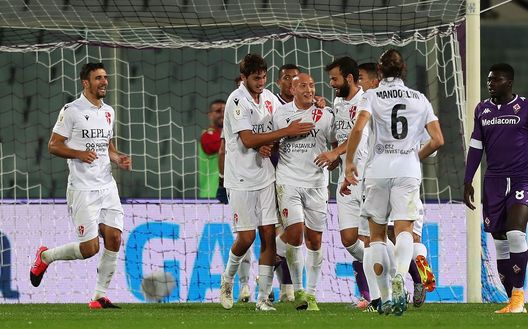 FLORENCE, ITALY - OCTOBER 28: Claudio Santini of Calcio Padova celebrates after scoring a goal during the Coppa Italia match between ACF Fiorentina and Calcio Padova at Artemio Franchi on October 28, 2020 in Florence, Italy. (Photo by Gabriele Maltinti/Getty Images) FLORENCE, ITALY - OCTOBER 28: Claudio Santini of Calcio Padova celebrates after scoring a goal during the Coppa Italia match between ACF Fiorentina and Calcio Padova at Artemio Franchi on October 28, 2020 in Florence, Italy. (Photo by Gabriele Maltinti/Getty Images)