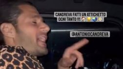 VIDEO / Candreva in outfit leopardato si scatena in auto, la fidanzata se la ride
