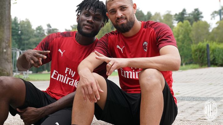 Franck Kessié e Leo Duarte a Milanello, @acmilan 