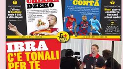 Rassegna stampa dei principali quotidiani sportivi nazionali