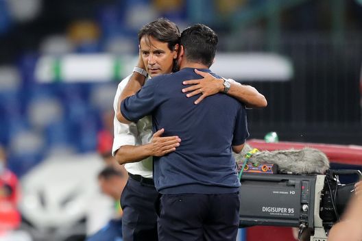  Gattuso e Inzaghi, Napoli-Lazio (Getty) 