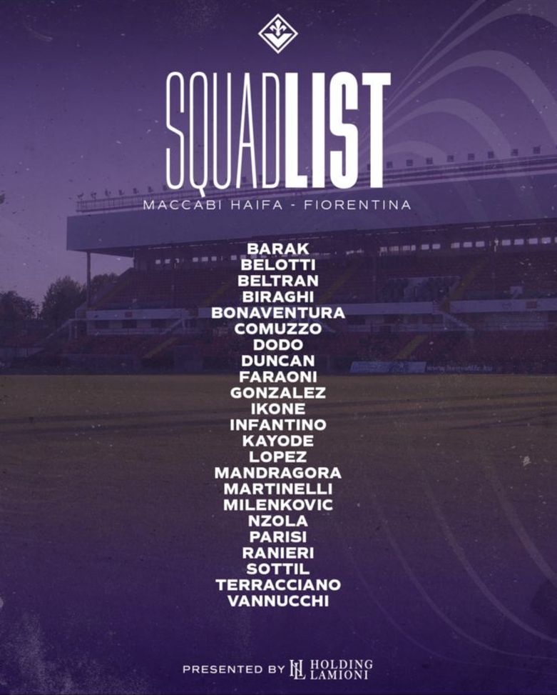 Fiorentina, i convocati per il Maccabi: ecco la decisione su Arthur, out Quarta- immagine 2