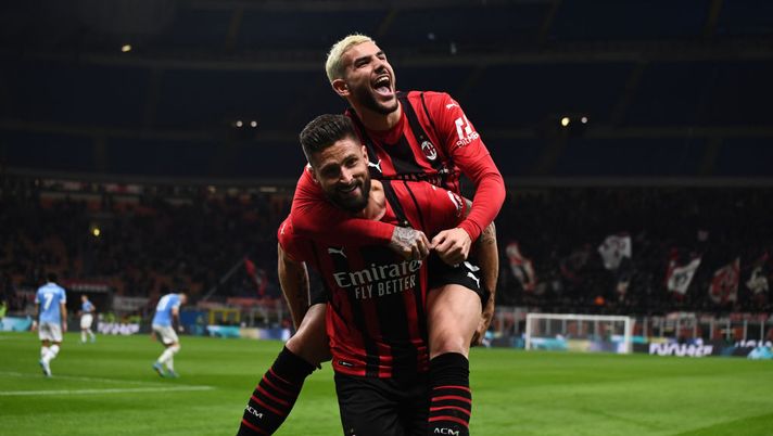 Getty Images theo hernandez giroud milan lazio