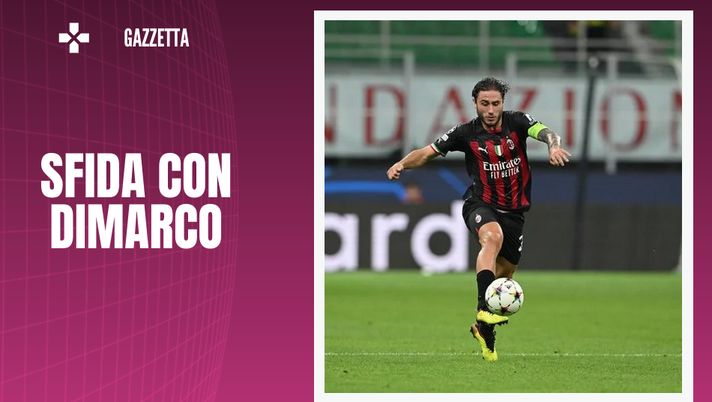 Supercoppa Milan-Inter, la sfida tra Calabria e Dimarco (Getty Images)