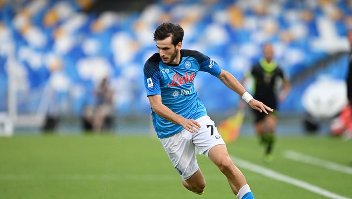 Kvaratskhelia, calciatore del Napoli (Getty Images)