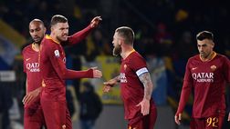 Frosinone-Roma 2-3 LE PAGELLE: La Dzekollera di Dio. Marcano-Nzonzi, vuoti a rendere