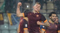 Roma come vai! Digne, Dzeko e Salah: Carpi affossato. Adesso testa al Real – FOTO