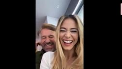 VIDEO / Diletta Leotta, abbracci e risate con Christian De Sica