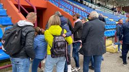 FOTO Como-Palermo, l’ex rosa Lazaar allo stadio “Giuseppe Sinigaglia”